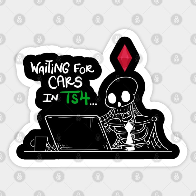 Waiting for cars like... Sticker by S3_Illustration